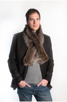 Raccoon fur scarf - unisex